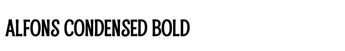 Alfons Condensed Bold